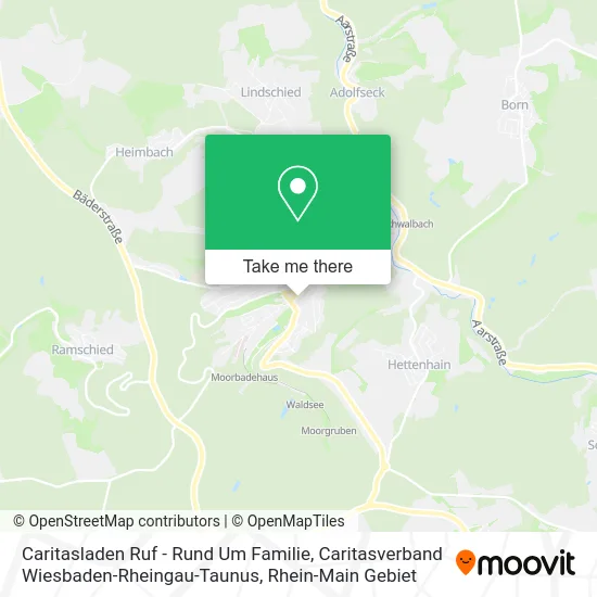 Карта Caritasladen Ruf - Rund Um Familie, Caritasverband Wiesbaden-Rheingau-Taunus