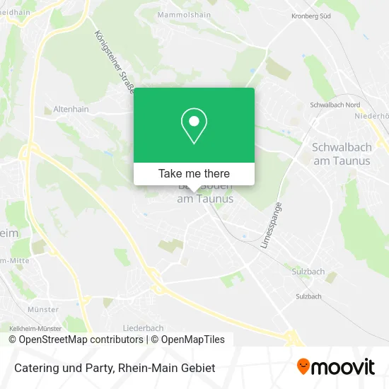 Карта Catering und Party