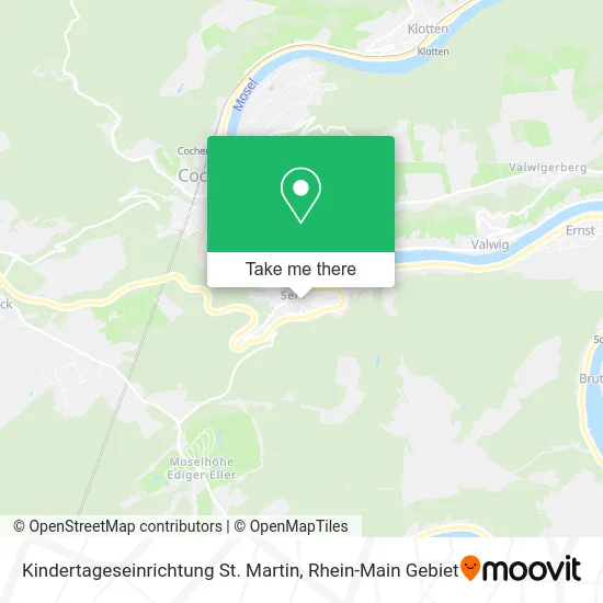 Карта Kindertageseinrichtung St. Martin