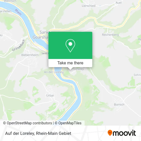 Карта Auf der Loreley