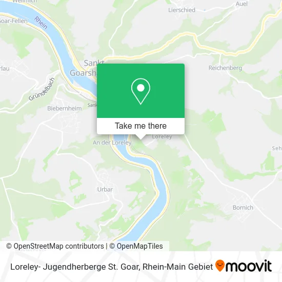 Карта Loreley- Jugendherberge St. Goar
