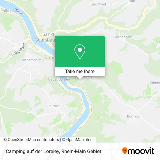 Карта Camping auf der Loreley