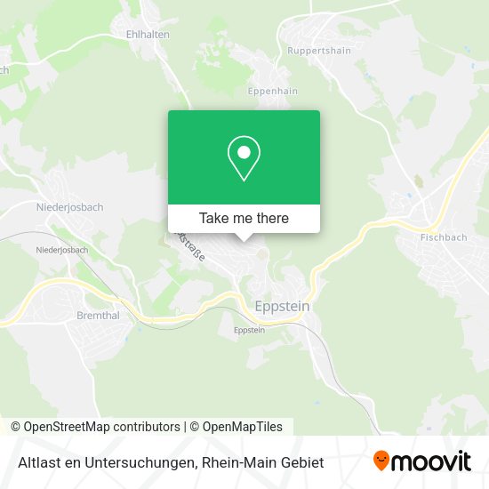 Карта Altlast en Untersuchungen