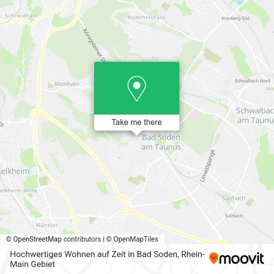 Карта Hochwertiges Wohnen auf Zeit in Bad Soden