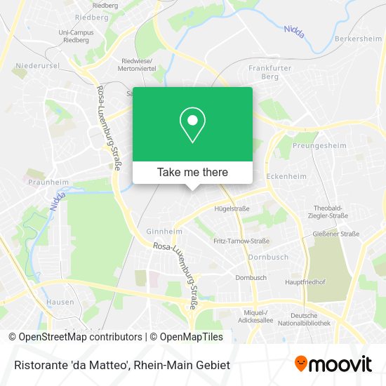Карта Ristorante 'da Matteo'