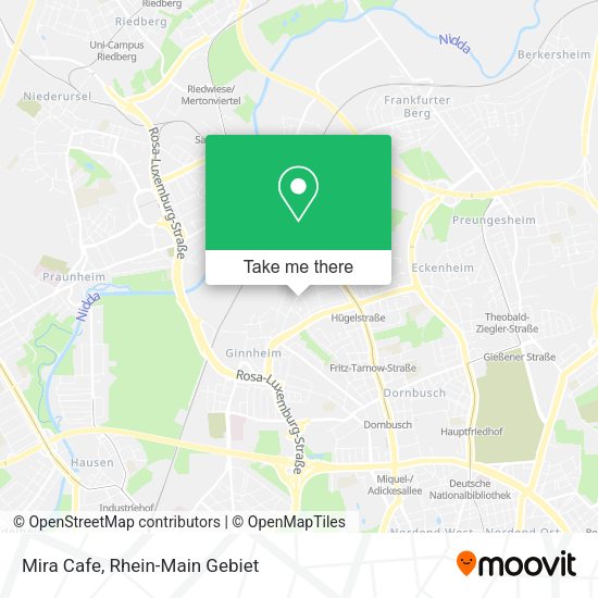 Карта Mira Cafe