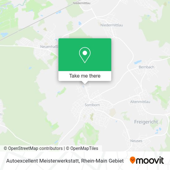Карта Autoexcellent Meisterwerkstatt