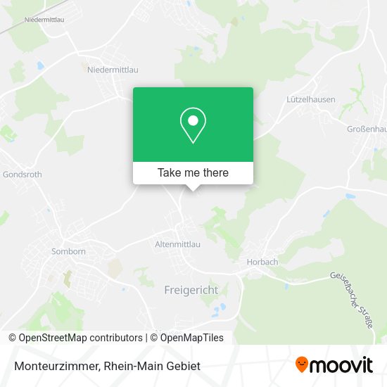 Карта Monteurzimmer