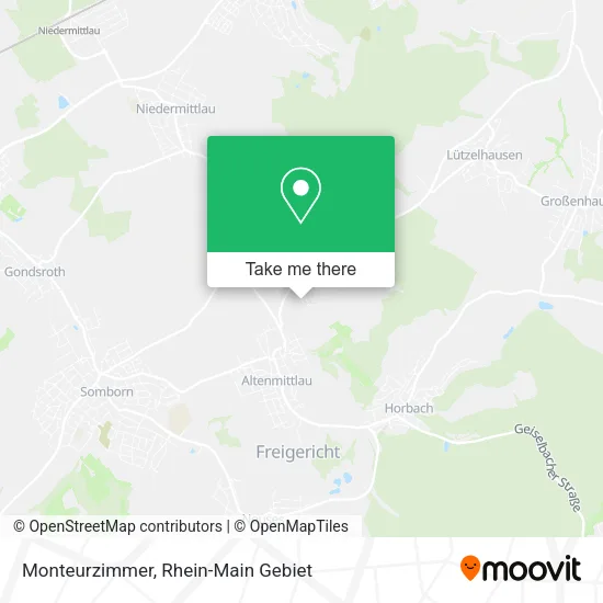 Карта Monteurzimmer