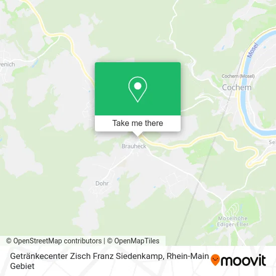 Карта Getränkecenter Zisch Franz Siedenkamp