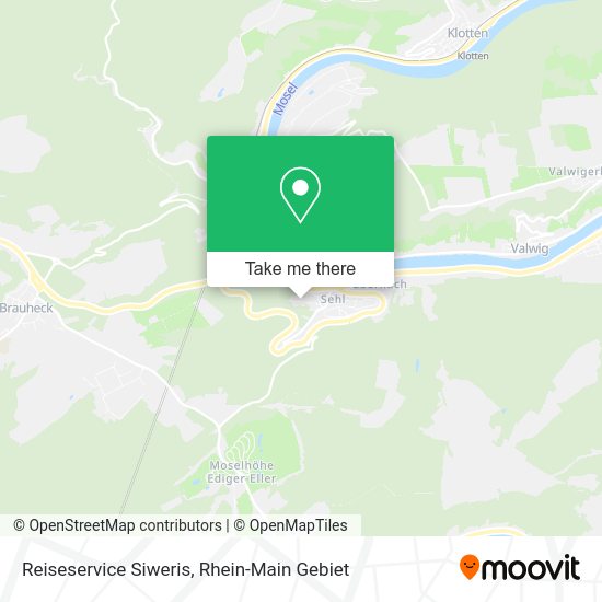 Карта Reiseservice Siweris