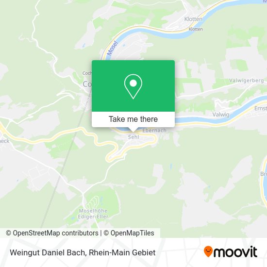 Карта Weingut Daniel Bach