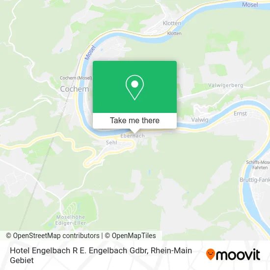 Карта Hotel Engelbach R E. Engelbach Gdbr