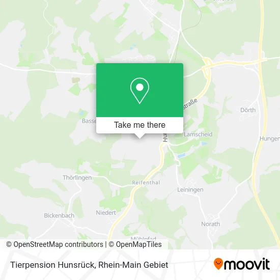 Карта Tierpension Hunsrück