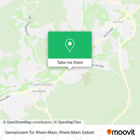 Карта Gemeinsam für Rhein-Main