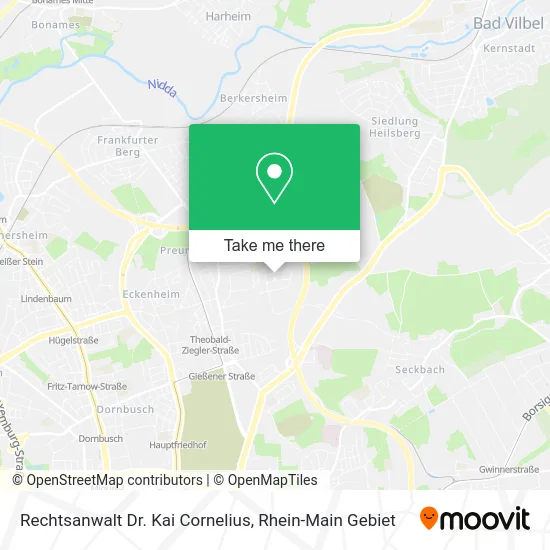 Карта Rechtsanwalt Dr. Kai Cornelius
