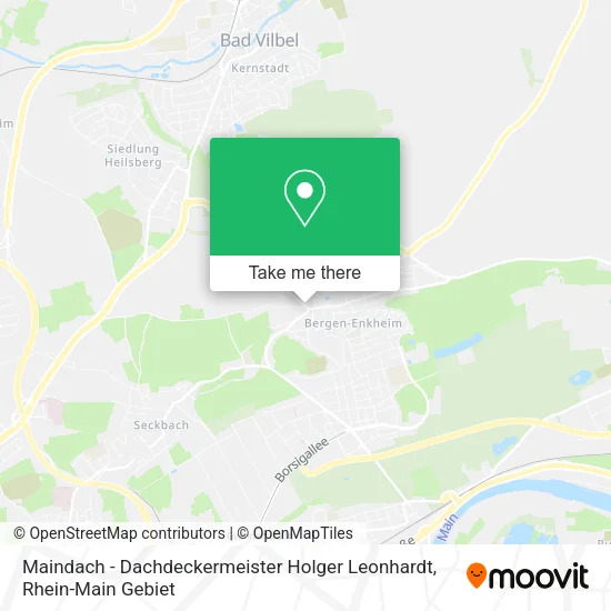 Карта Maindach - Dachdeckermeister Holger Leonhardt
