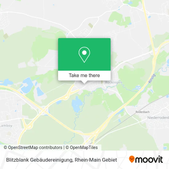 Карта Blitzblank Gebäudereinigung