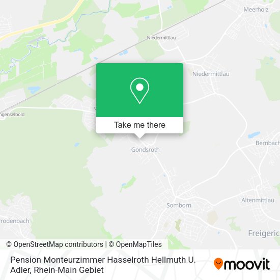 Карта Pension Monteurzimmer Hasselroth Hellmuth U. Adler