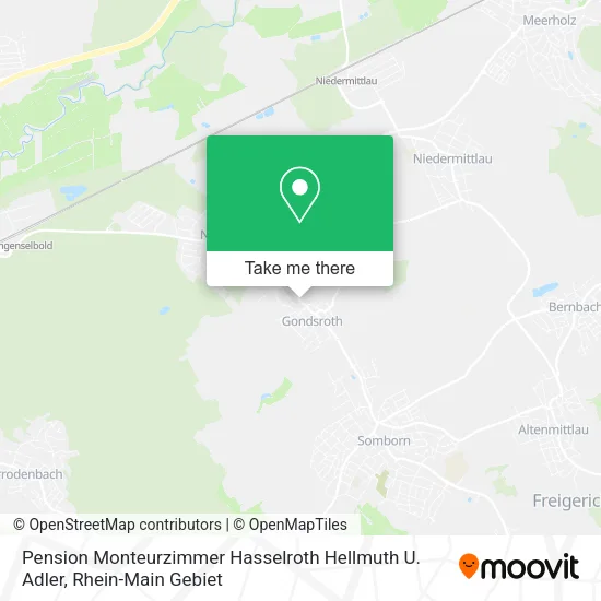 Карта Pension Monteurzimmer Hasselroth Hellmuth U. Adler