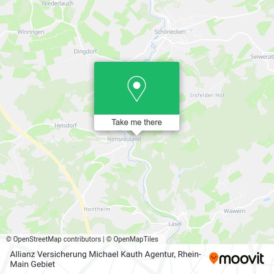 Карта Allianz Versicherung Michael Kauth Agentur