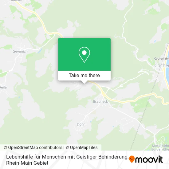 Карта Lebenshilfe für Menschen mit Geistiger Behinderung