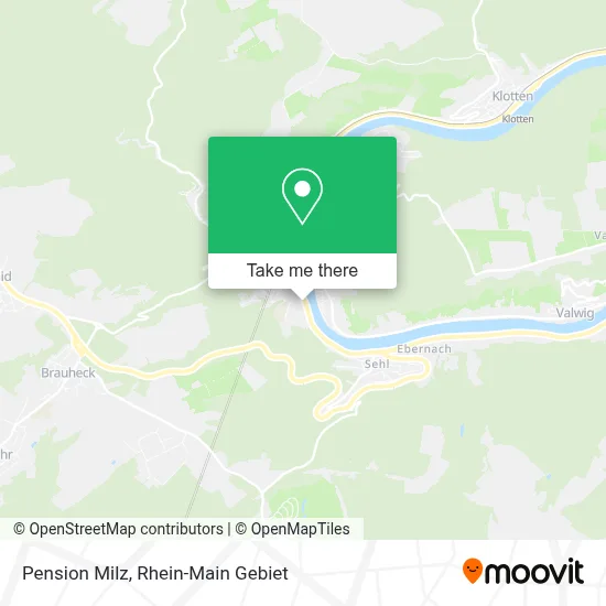 Pension Milz map