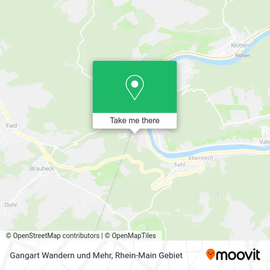 Карта Gangart Wandern und Mehr