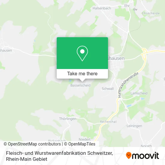 Карта Fleisch- und Wurstwarenfabrikation Schweitzer