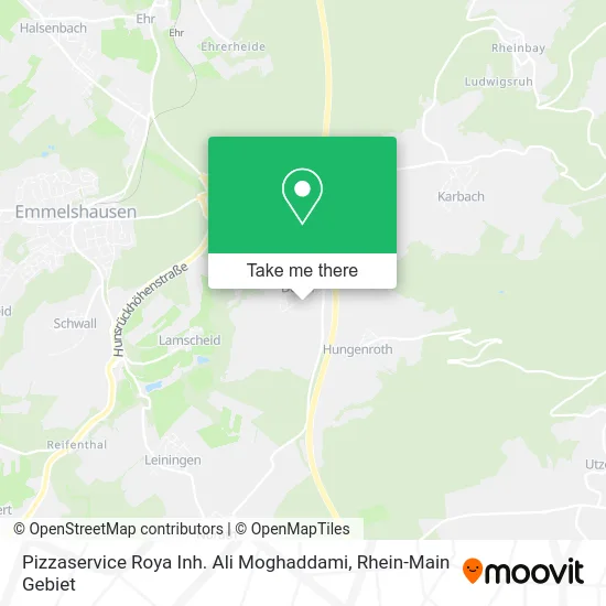 Карта Pizzaservice Roya Inh. Ali Moghaddami
