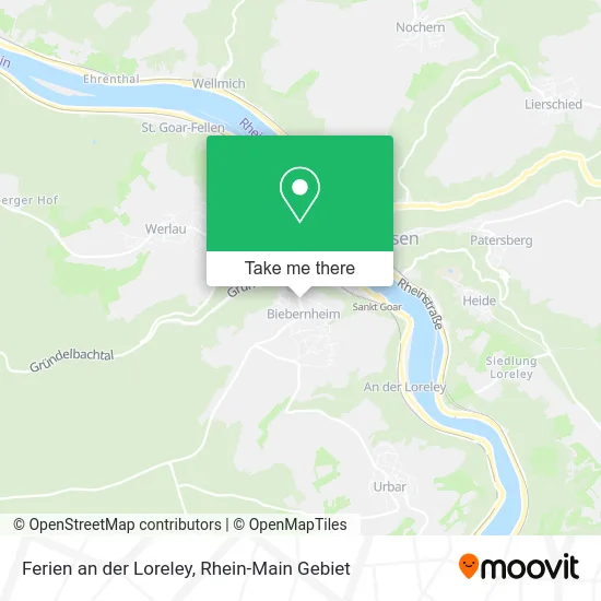 Карта Ferien an der Loreley