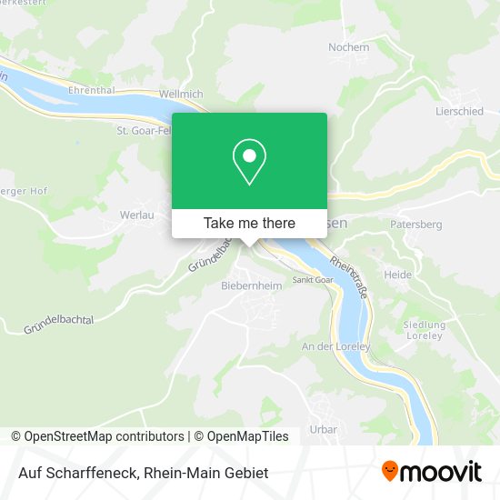 Карта Auf Scharffeneck