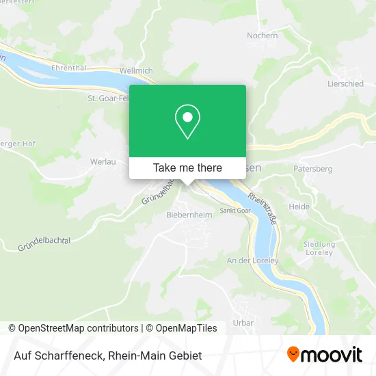 Карта Auf Scharffeneck