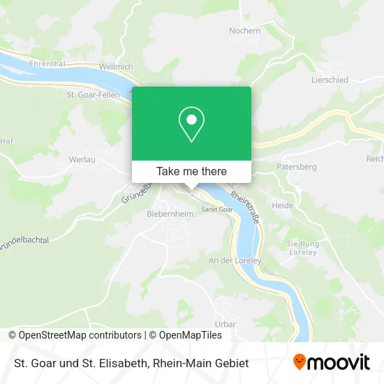 Карта St. Goar und St. Elisabeth