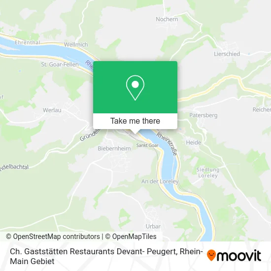 Карта Ch. Gaststätten Restaurants Devant- Peugert