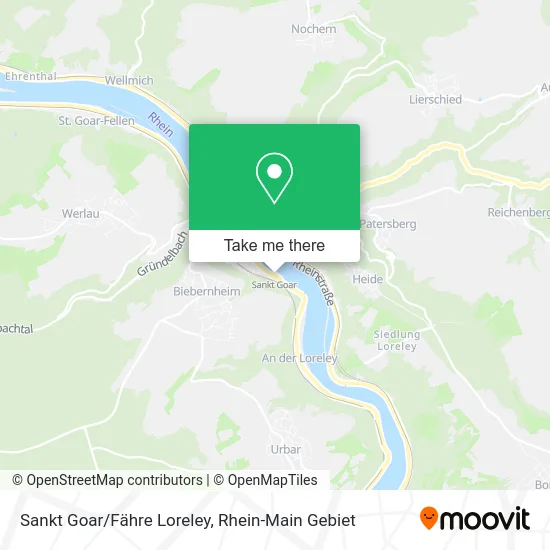Карта Sankt Goar/Fähre Loreley