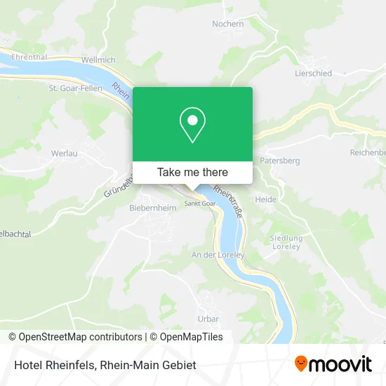 Карта Hotel Rheinfels