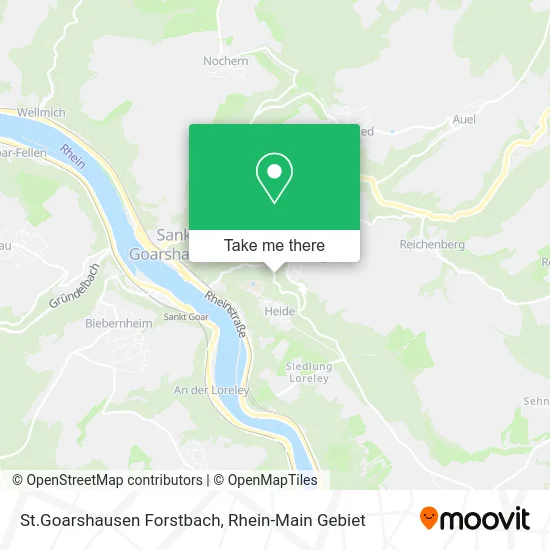 Карта St.Goarshausen Forstbach