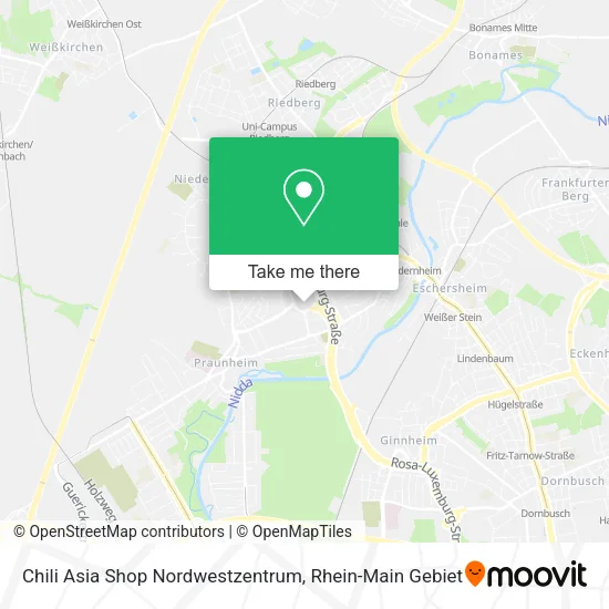 Карта Chili Asia Shop Nordwestzentrum