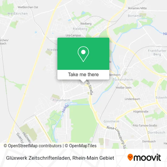 Карта Glüxwerk Zeitschriftenladen
