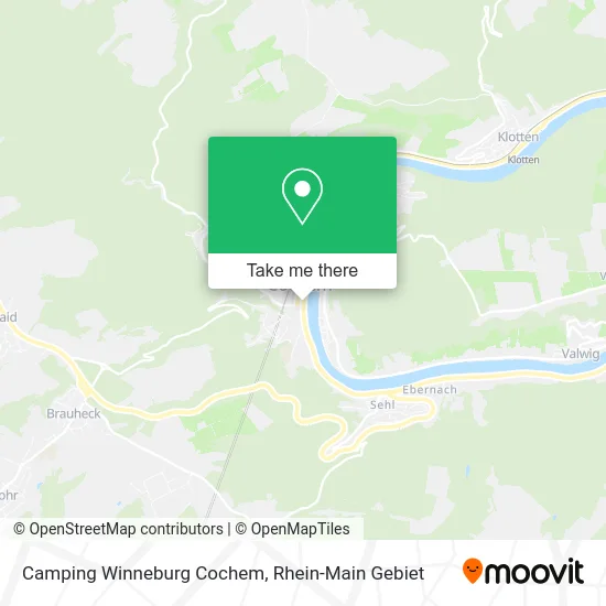 Карта Camping Winneburg Cochem