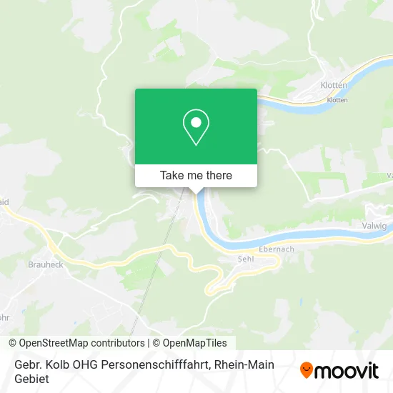 Карта Gebr. Kolb OHG Personenschifffahrt