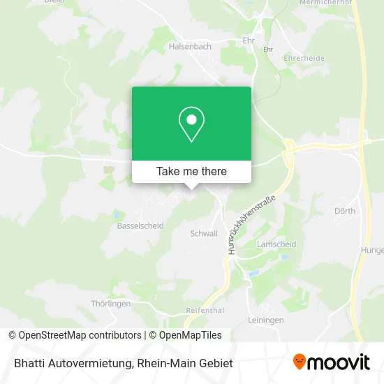 Карта Bhatti Autovermietung