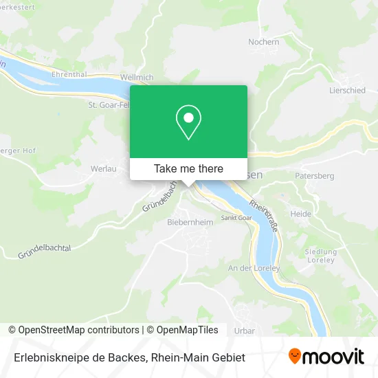 Карта Erlebniskneipe de Backes