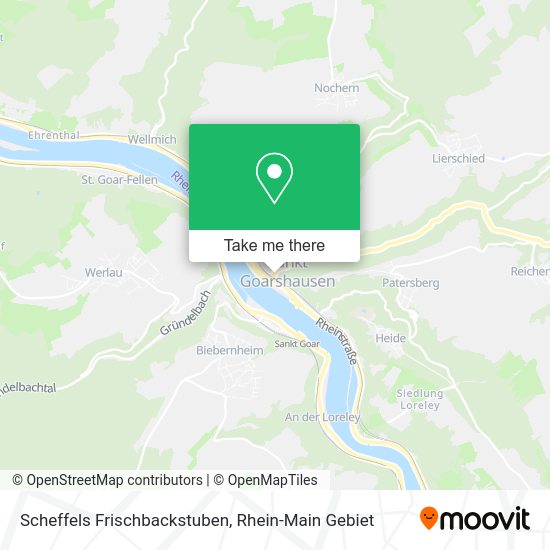 Карта Scheffels Frischbackstuben