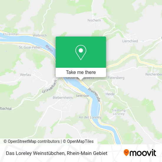 Карта Das Loreley Weinstübchen