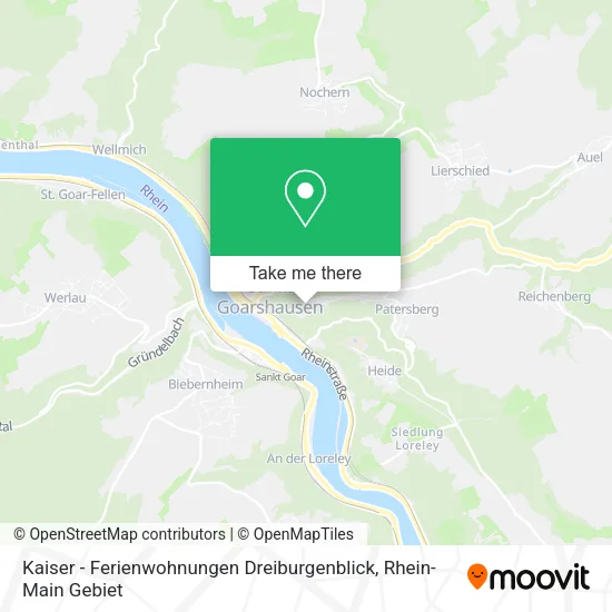 Карта Kaiser - Ferienwohnungen Dreiburgenblick