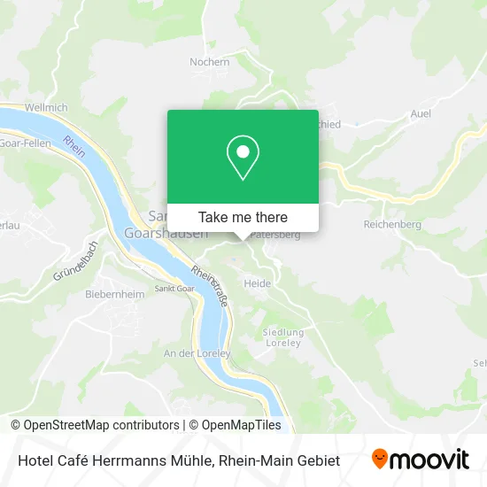 Карта Hotel Café Herrmanns Mühle