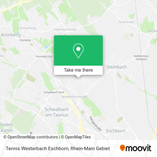 Карта Tennis Westerbach Eschborn
