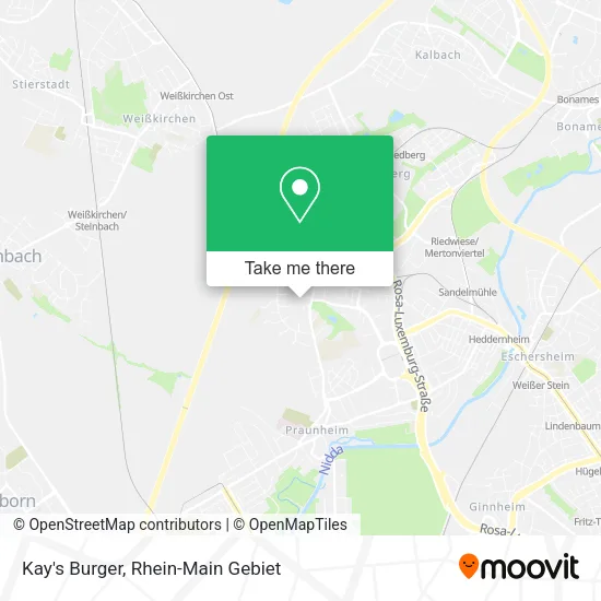 Карта Kay's Burger
